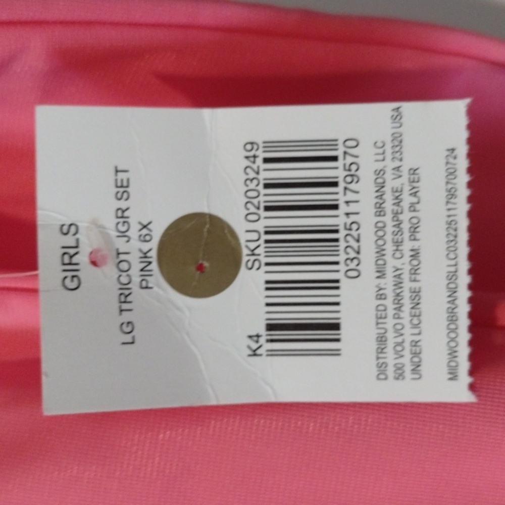Pink Girls Tracksuit Set with bracelet nwt - Picture 5 of 6